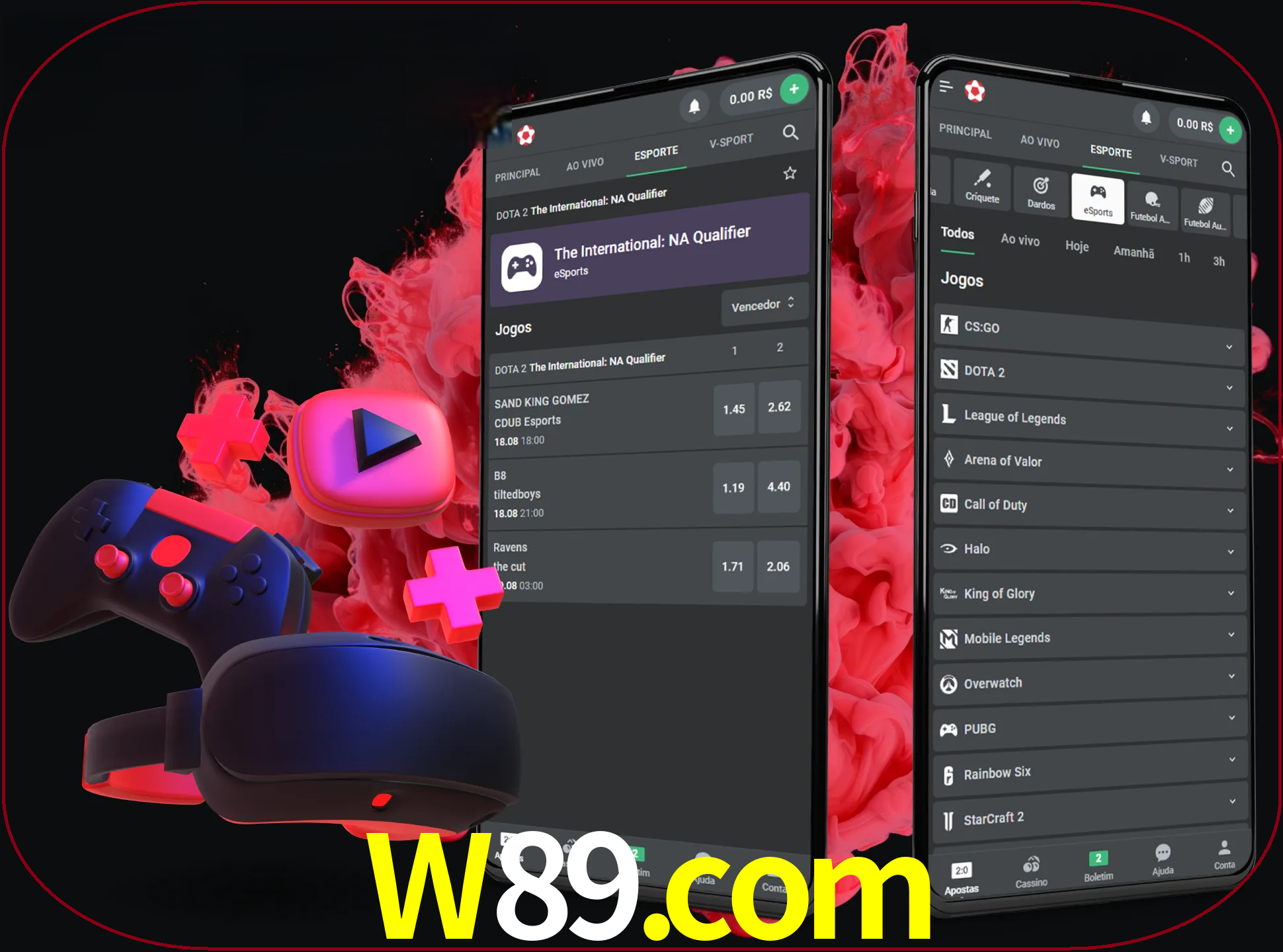 Para ter a aplicação móvel w89 no seu smartphone, basta descarregar o ficheiro apk e seguir as instruções.